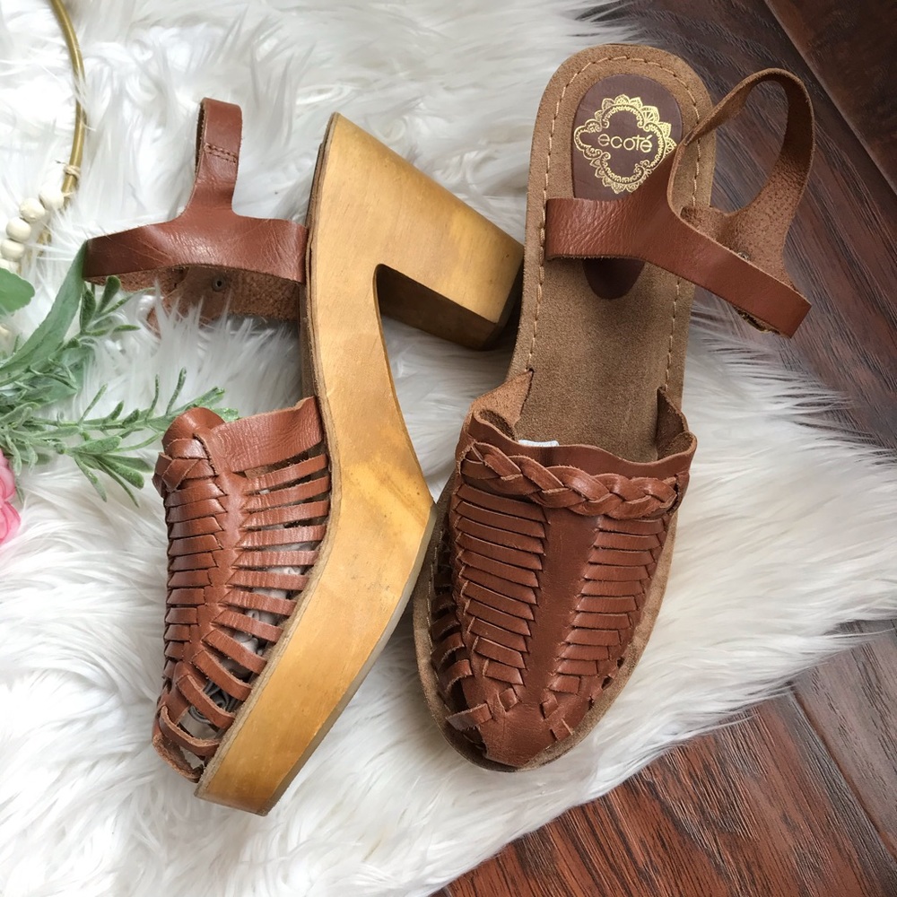 Women's Brown Sandals - Picture 3 of 6